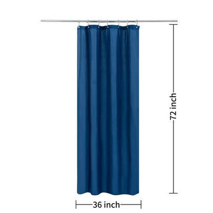 ALYVIA SPRING Stall Fabric Shower Curtain Liner Waterproof - Soft & Lightweight Small Shower Curtain with Magnets for Narrow Stall Size, Machine Washable - 36x72, Navy