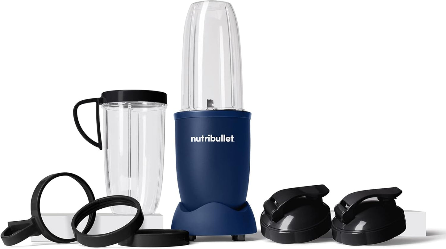 NutriBullet Pro 13-Piece Set - Powerful 900W Blender in Matte Navy Blue