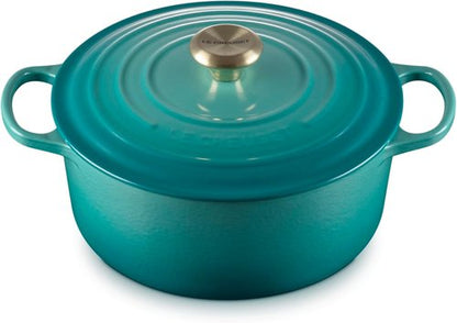 Le Creuset Enameled Cast Iron Cookware Set - 5 Piece | Riviera Color for Durable Cooking