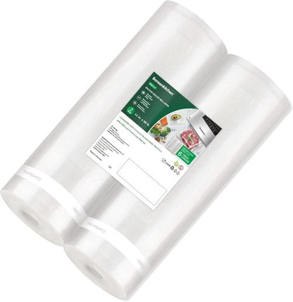 Bonsenkitchen Vacuum Sealer Bags - 11" x 50 ft Rolls | BPA-Free Commercial Grade Food Storage Bags
