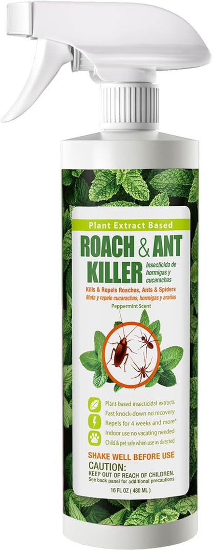 EcoVenger® Roach and Ant Killer - 16 oz | Kills on Contact | Peppermint Scent | Safe for Kids & Pets