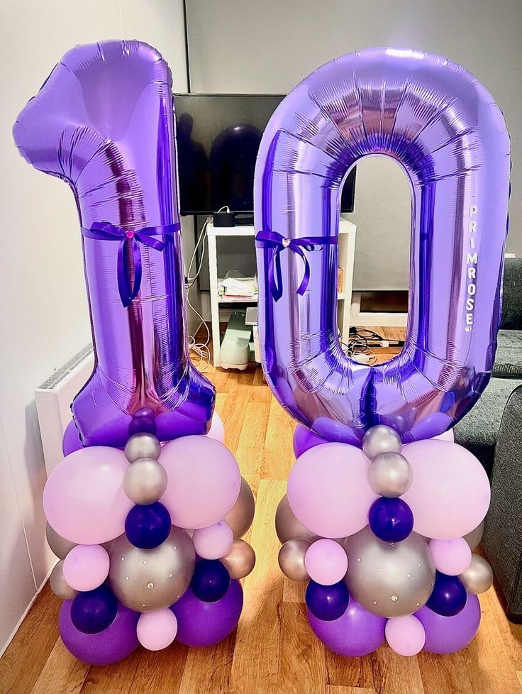 Purple Foil 40-Inch Number 25 Balloon by [Brand Name] - Perfect Happy 25th Birthday Decorations