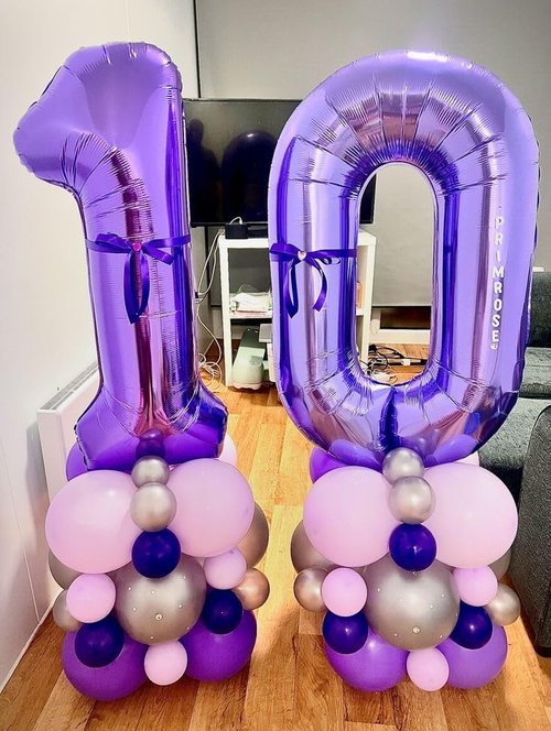Big 40-Inch Foil Number 23 Balloon - Purple Birthday Decorations for Women | Perfect for Graduations & Celebrations