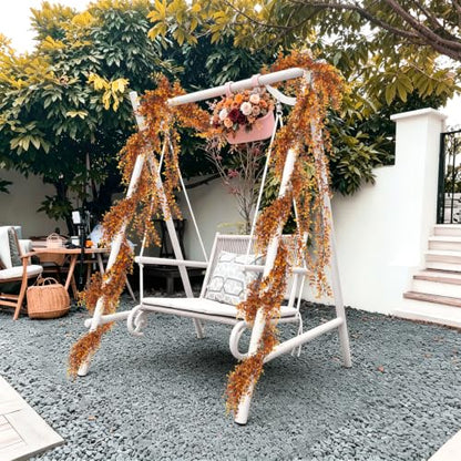 Artificial Fall Eucalyptus Garland - Brown, 3 Pack, 5.8 Ft Hanging Vines