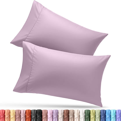 Utopia Bedding Queen Pillow Cases - Soft Brushed Microfiber - Fade Resistant | 20 x 30 Inches, Lavender - 2 Pack