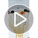 Halloween Cocktail Picks - 150PCS 5.2 Inch Bamboo Party Appetizer Toothpicks