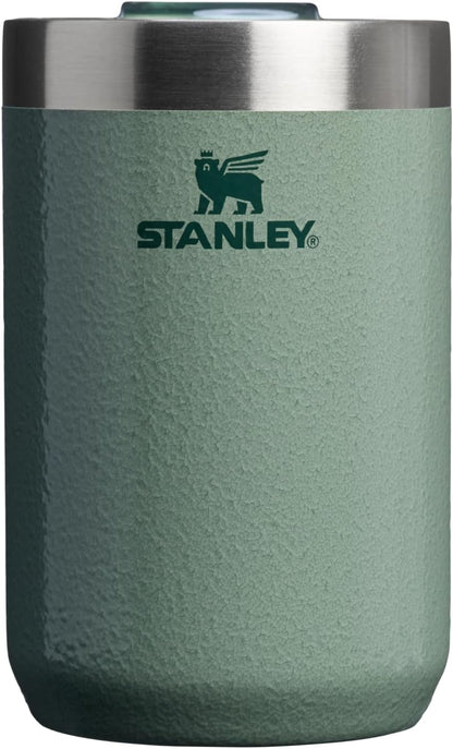 STANLEY Everyday Camp Cup 12 oz - Insulated Stainless Steel Coffee & Tea Mug | BPA-Free | Hammertone Green