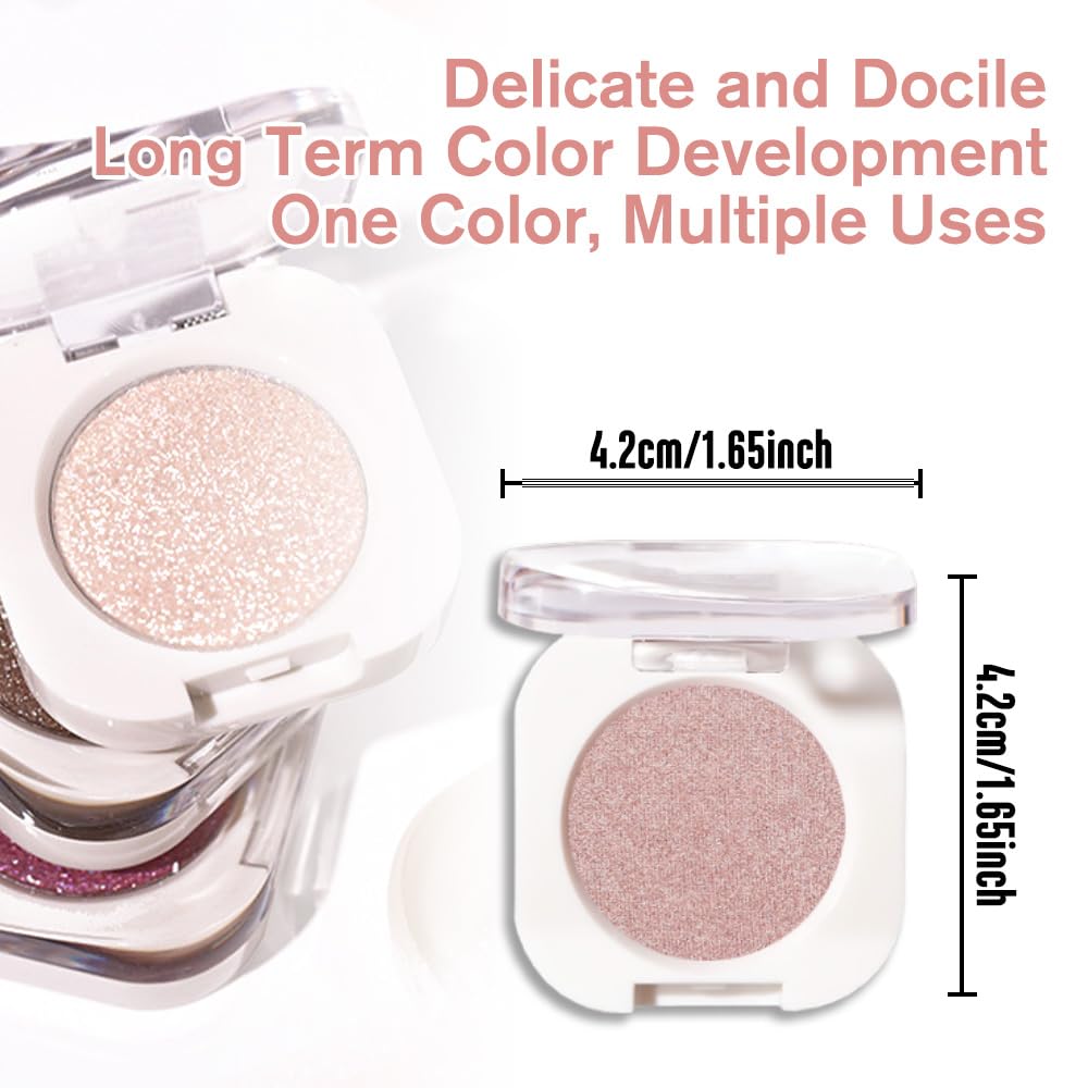 Skiennix Champagne Shimmer Cream Eyeshadow - Light Gold Metallic Glow for Mature Skin, Vegan & Cruelty-Free