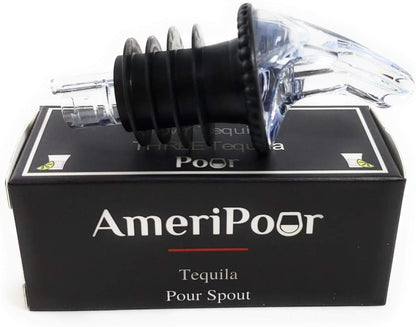 Speed Pourer - Patron Pour Spout - Made 100% In The USA. Free Flow Bar Spouts That Don't Leak - No Cracks, Just A Smooth Cocktail Pour Every Time. (Clear)