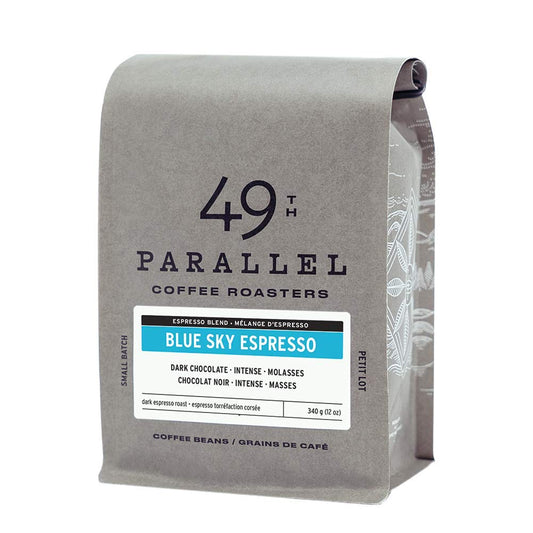 49th Parallel Coffee Roasters - Roasted Coffee Beans (Blue Sky Espresso, 12 ounce)