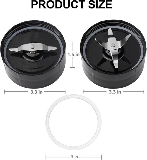 Magic Bullet Replacement Parts - Premium Blender Accessories Set for 250W MB1001 Series