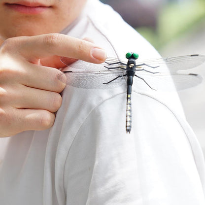 Skiennix 10pcs Artificial Dragonfly Clips - Realistic Bug Repellent Hat Accessories for Garden Decor