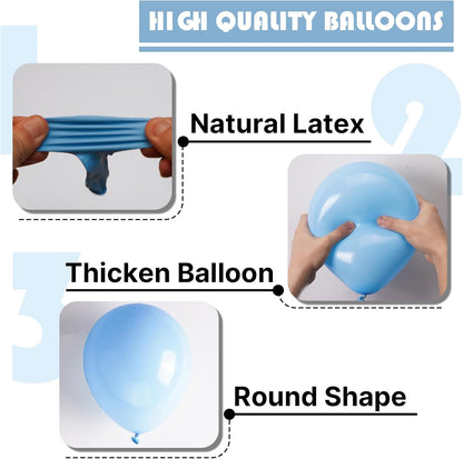 PartyWoo Pastel Rainbow Balloons - 101pcs 12 Inch Latex for Baby Showers, Engagements & Birthdays