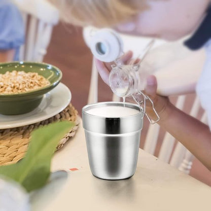 E-far Stainless Steel Insulated Tumblers for Toddlers - 6 Ounce, Shatterproof & Dishwasher Safe | 6 Pack