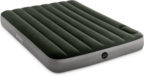 Intex Dura-Beam Standard Downy Air Mattress - Full Size with Built-in Foot Pump | 10in Height, 300lb Capacity