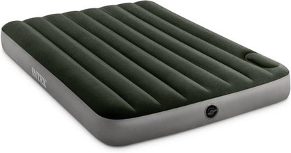 Intex Dura-Beam Standard Downy Air Mattress - Full Size with Built-in Foot Pump | 10in Height, 300lb Capacity