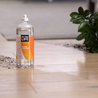 Better Life Floor Cleaner - Liquid Multipurpose Cleaner for Wood, Tile, Laminate, Vinyl, Bamboo - Hardwood Floor Cleaner for Mopping - Citrus Mint, 32 Fl Oz (Pack of 2)