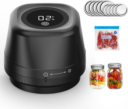 Skiennix Electric Mason Jar Vacuum Sealer - 3-in-1 Automatic Kit for Canning | Portable & Versatile