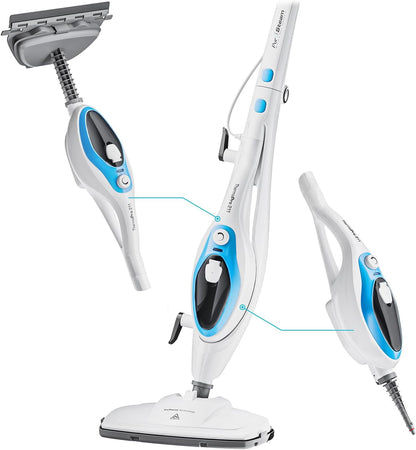 PurSteam 10-in-1 Steam Mop - Versatile Floor Steamer with Detachable Handheld Cleaner for Tile & Hardwood