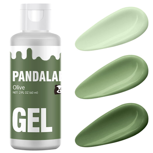 Pandalab Olive Gel Food Coloring - High Concentrated 2 Ounce Dye for Baking, Icing & Slime