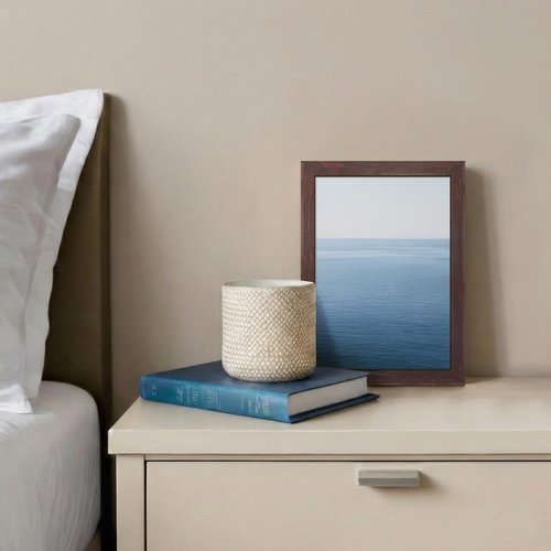 LaVie Home 5x7 Picture Frame for Wall Display, 5x7 Brown Picture Frame with HD Plexiglas, 5 x 7 Poster Frame 1 Pack, Display Frame for Vertical or Horizontal, Classic Collection