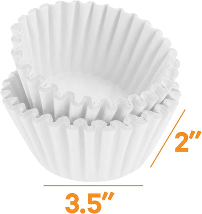Regine Switzerland 4-Cup Coffee Filters - 100 White Basket Filters for Perfect Brewing