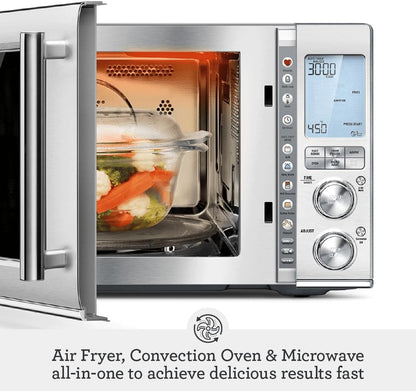 Breville Combi Wave 3-in-1 Microwave - Air Fryer & Convection Oven | Brushed Stainless Steel Finish