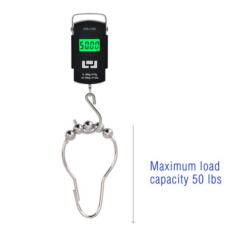 2lbDepot Shower Curtain Rings Hooks - Chrome Finish - Premium 18/8 Stainless Steel - Locking Rings with Easy Glide Rollers - Five Finishes Available - Set of 12 for Shower Rods