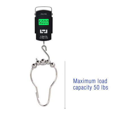 2lbDepot Shower Curtain Rings Hooks - Chrome Finish - Premium 18/8 Stainless Steel - Locking Rings with Easy Glide Rollers - Five Finishes Available - Set of 12 for Shower Rods
