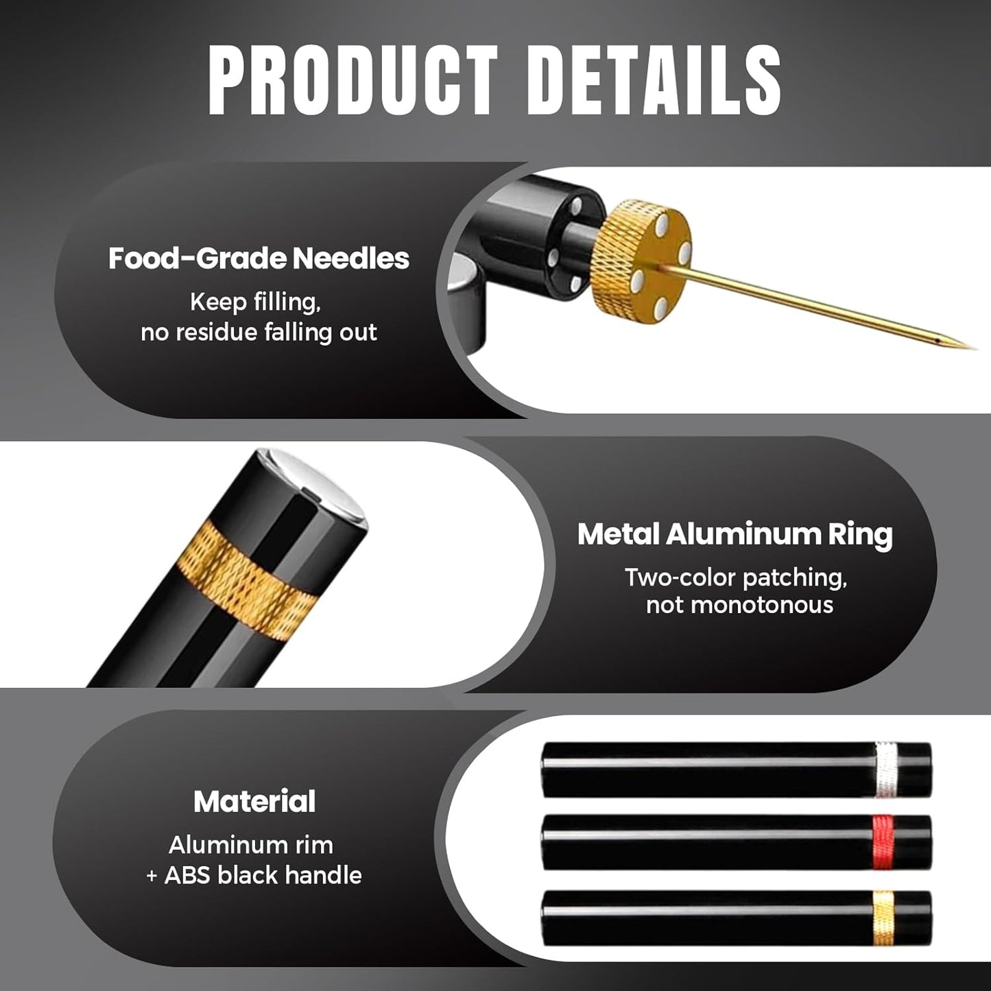 Portable Air Pressure Wine Opener, 2025 New Mini Travel Wine Bottle Opener, Magnetic Connection Port Wine Opener for Home Restaurant Party, 3-7 Compression Quick Open (Gold)