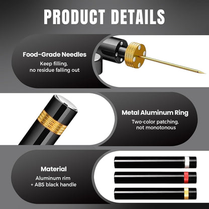 Portable Air Pressure Wine Opener, 2025 New Mini Travel Wine Bottle Opener, Magnetic Connection Port Wine Opener for Home Restaurant Party, 3-7 Compression Quick Open (Gold)