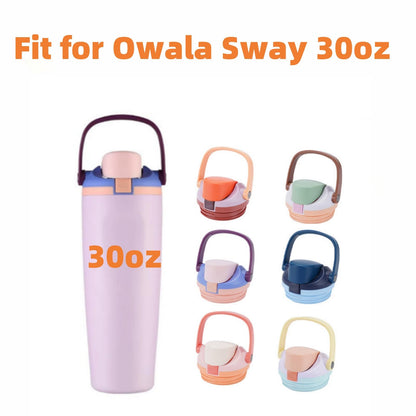 Metal Straw Replacement Compatible With Owala FreeSip Sway 30oz Water Bottle，Reusable Stainless Steel Straws Fit for Owala Water Bottles