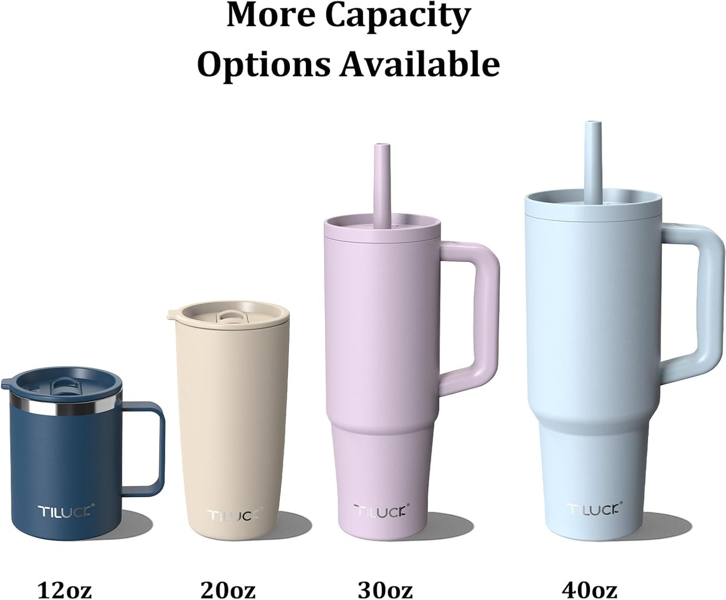 TILUCK 20 oz Vacuum Insulated Tumbler - Stainless Steel Travel Mug for Hot & Cold Drinks | Leopard Print
