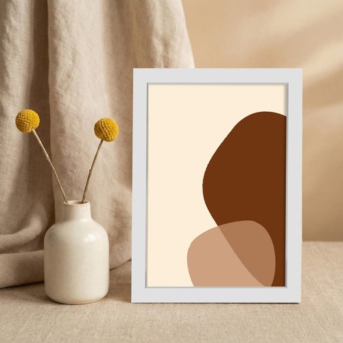 LaVie Home 5x7 Picture Frame for Wall Display, 5x7 White Picture Frame with HD Plexiglas, 5 x 7 Poster Frame 1 Pack, Display Frame for Vertical or Horizontal, Classic Collection