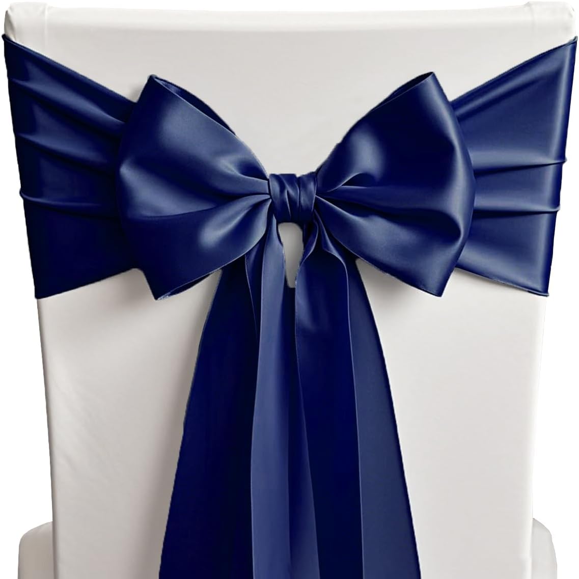 Skiennix Satin Navy Blue Table Runners - 10 Pack | 12 x 108 Inches for Weddings & Events
