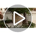 Christmas Pine Stems Faux Pine Branches with Cones - Green & Brown 6PCS, 22.4"