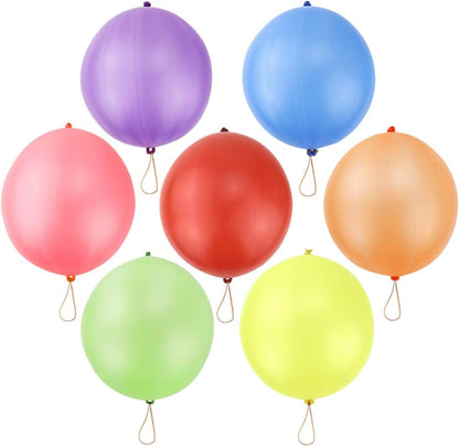 RUBFAC Punch Balloons - 36Pcs Heavy Duty Neon Party Favors for Kids | Exciting Outdoor Play
