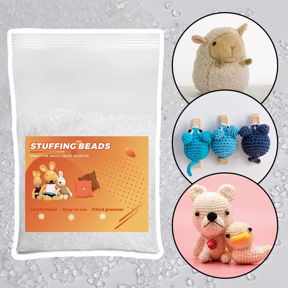 Stuffing Beads | 3.5oz Weighted Pellets for Stuffed Animals & Crafts - Heavy Filler, 100g
