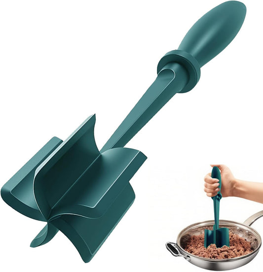 Skiennix Meat Chopper - Versatile Ground Beef Masher Tool for Easy Food Preparation | Durable Plastic Design
