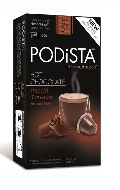 Nespresso Hot Chocolate Pods - Smooth & Creamy Original Line Compatible Capsules | 20 Pod Package
