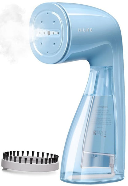 HiLIFE Steamer for Clothes, Portable Handheld Design, 240ml Big Capacity, 700W, Strong Penetrating Steam, Removes Wrinkle, for Home, Office and Travel(ONLY FOR 120V) (sky blue)