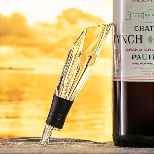 D&Slifei Wine Aerator Pourer and Decanter Spout for Elevate Wine Flavor, Enhances Bouquet and Rich Finish.Drip Free, Easy to Use.