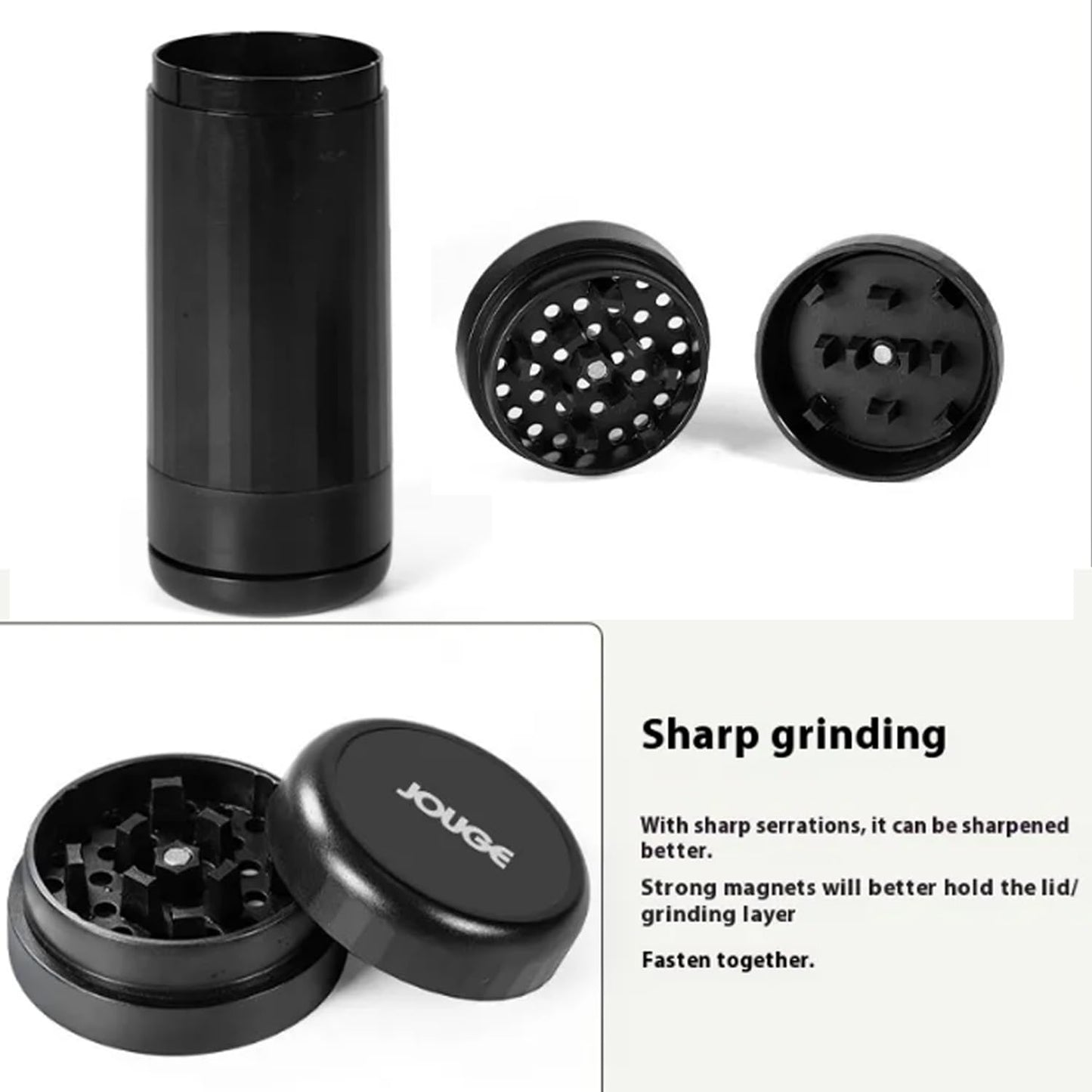 Storeet Swifty Roll - 2in1 Automatic Roller Grinder & Cone Filler, Electric Rolling Machine, Black