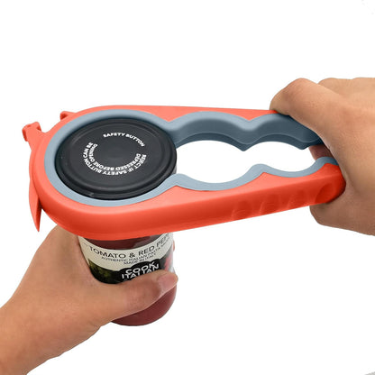 Otstar Jar Opener | Easy Grip Bottle & Can Opener for Seniors & Arthritis | Orange Color