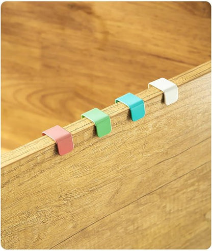 Eywlwaar Over The Cabinet Door Hooks - 4-Pack Single Hook for Easy Storage | Ideal for Doors Up to 0.8 Inch Thick