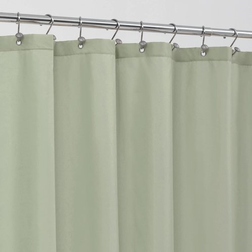 ALYVIA SPRING Extra Long Fabric Shower Curtain Liner Waterproof - 72" x 84", Soft & Lightweight XL Shower Curtain with 3 Magnets, Machine Washable - 72x84, Desert Sage