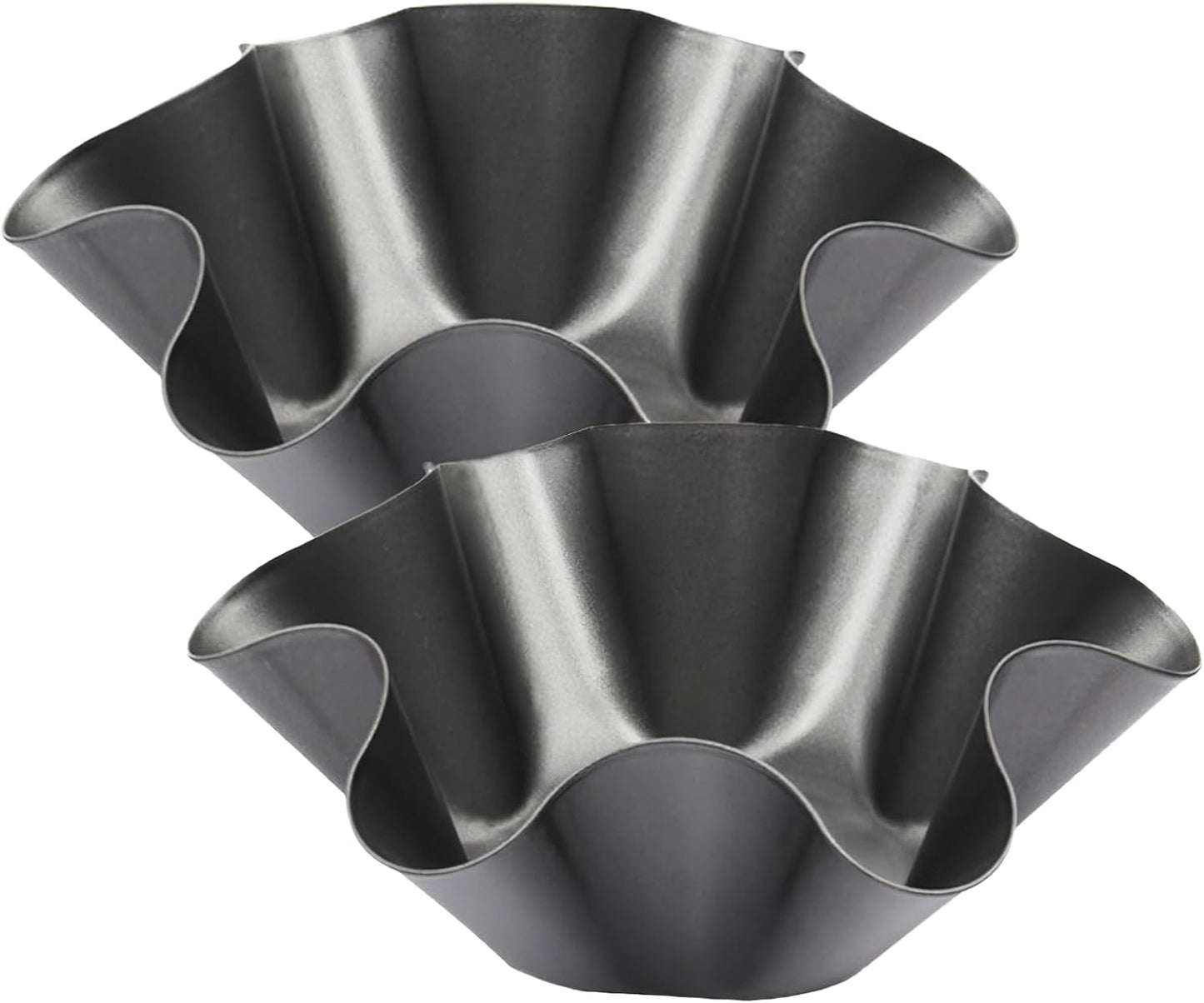 Skiennix 2 Pack Nonstick Taco Shell Bowls - Large Carbon Steel Tortilla Maker for Baking & Frying