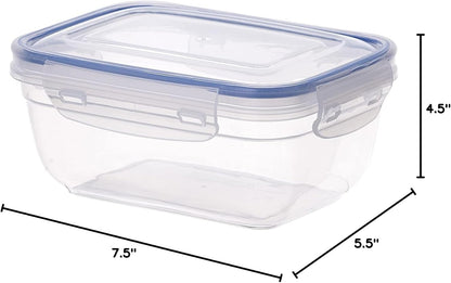 Superio Food Storage Containers - Airtight Leak-Proof Meal Prep Set | BPA-Free Plastic, 3 Sizes