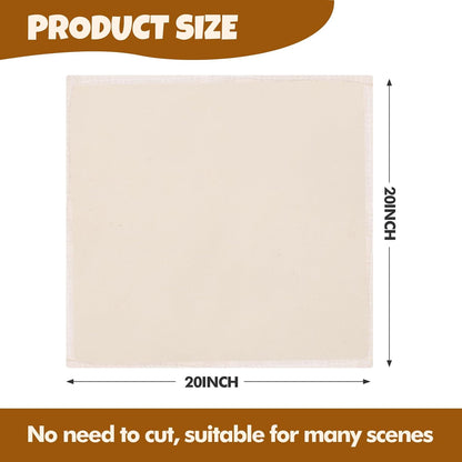 Skiennix Cheese Cloths - 15 PCS Organic Cotton Straining Cloths, 20x20 Inch, Reusable & Unbleached