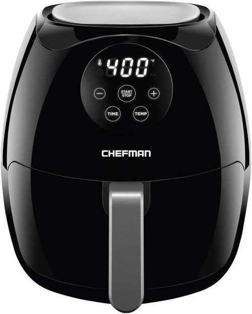 Chefman Digital Air Fryer Oven - 3.5 Quart Touch Screen, Healthy Oil-Free Cooking, Black